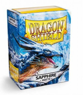 FUNDAS STANDARD SAPPHIRE DRAGON SHIELD MATTE COLOR AZUL - PAQUETE DE 100
