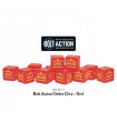 BOLT ACTION ORDERS DICE - RED (12)