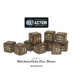 BROWN BOLT ACTION ORDERS DICE (12)