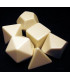 Chessex - Blank Polyhedral Dice Set - Ivory Colour