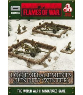 FLAMES OF WAR LONG EMPLACEMENTS GUN PITS (WINTER)