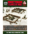 FLAMES OF WAR LONG EMPLACEMENTS GUN PITS (WINTER)