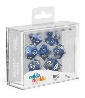 OAKIE DOAKIE DADOS RPG SET GEMIDICE - LIQUID STEEL (7)