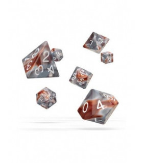 OAKIE DOAKIE DADOS RPG SET GEMIDICE - SILVER-RUST (7)