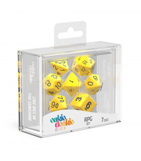 OAKIE DOAKIE DADOS RPG SET SOLID - AMARILLO (7)