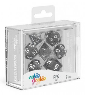OAKIE DOAKIE DADOS RPG SET SPECKLED - NEGRO (7)