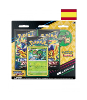 Caja Pin Collection Display (rillaboom) Espada Y Escudo 12.5 Español. Pokemon TCG