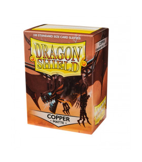 FUNDAS DRAGON SHIELD - STANDARD MATTE COBRE (100)