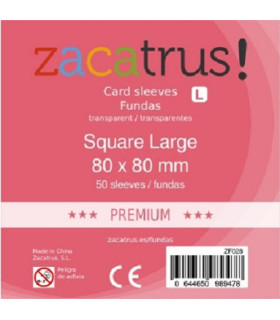 FUNDAS ZACATRUS! SQUARE LARGE PREMIUM 80X80 MM (50)