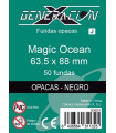FUNDAS GENX OCEAN OPACAS - NEGRO 63.5X88 MM (50)