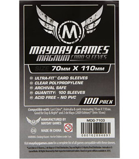 100 MAYDAY GAME SLEEVES 70X110