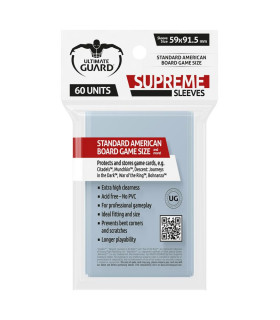 FUNDAS ULTIMATE GUARD SUPREME AMERICANAS (60) - TAMAÑO 59X91,5 MM