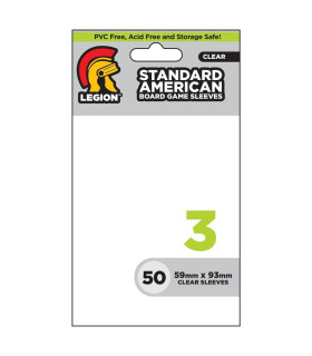 LEGION: BOARD GAME SLEEVE 3 - STANDARD AMERICAN (50 SLEEVES)