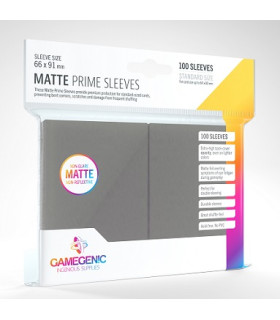GAMEGENIC MATTE PRIME SLEEVES DARK GRAY