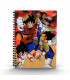LIBRETA EFECTO 3D 30x21CM GOKU VS VEGETA DRAGON BALL Z
