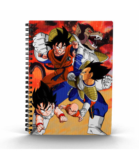 LIBRETA EFECTO 3D 30x21CM GOKU VS VEGETA DRAGON BALL Z