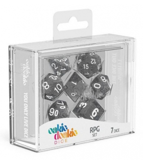 OAKIE DOAKIE DADOS RPG SET SPECKLED - NEGRO (7)