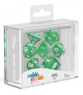 OAKIE DOAKIE DADOS RPG SETSPECKLED - VERDE(7)