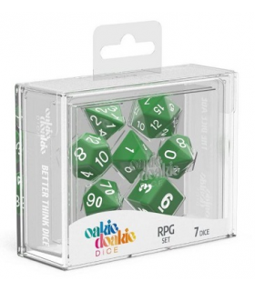 OAKIE DOAKIE DADOS RPG SET SOLID - VERDE(7)