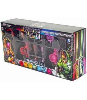 HEROCLIX: WAR OF LIGHT, LANTERN CORPS POWER BATTERIES (ROJO/ROSA)