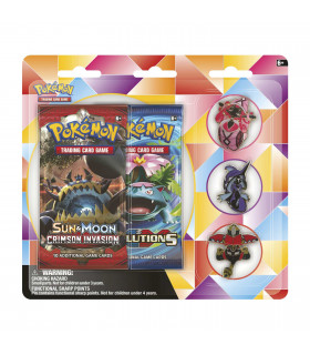 POKÉMON SUN & MOON TRADING CARD PLUS 3 TAPU PINS (EN)