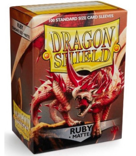 DRAGON SHIELD SLEEVES MATTE 100 RUBY