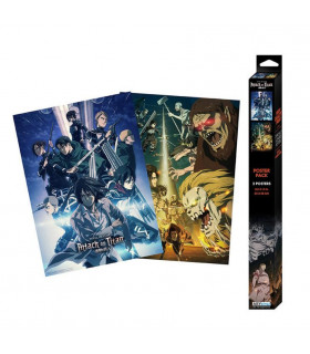 ATTACK ON TITAN SET 2 CHIBI POSTERS (52x38cm)
