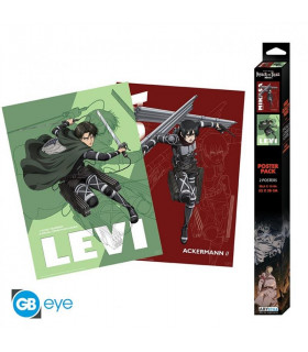 ATTACK ON TITAN SET 2 CHINI POSTERS SET 1 (52x38cm)