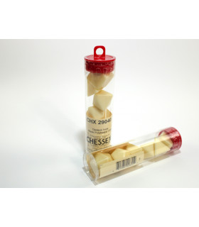 Chessex - Blank Polyhedral Dice Set - Ivory Colour