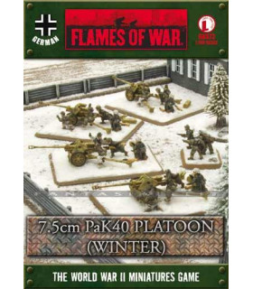 FLAMES OF WAR 7.5CM PAK40 PLATOON (WINTER)