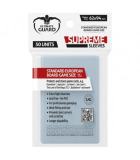 FUNDAS SUPREME ESTÁNDAR EUROPEAN 62X94 MM (50)