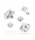 OAKIE DOAKIE DADOS RPG SET SOLID - BLANCO (7)