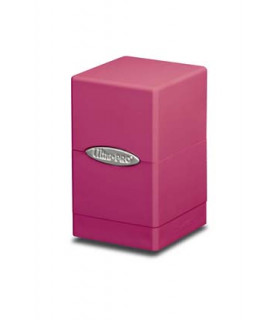 SATIN TOWER DECK BOX -BRIGHT PINK (ROSA BRILLANTE)