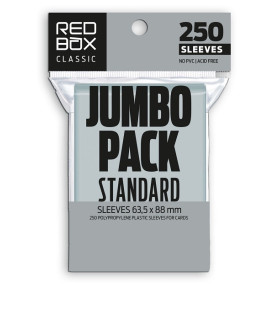 FUNDAS RED BOX JUMBO PACK STANDARD CLASSIC 60 MICRAS 63,5X88 (250)