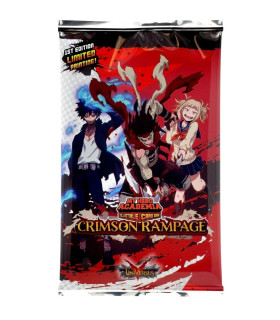 SOBRE 10 CARTAS MY HERO ACADEMIA TCG – MY HERO ACADEMIA CARD GAME WAVE 2 CRIMSON RAMPAGE (ENG)