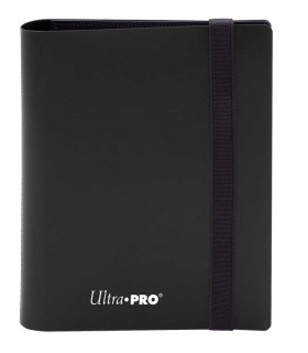 ULTRA PRO: 4-POCKET PRO-BINDER ECLIPSE: JET BLACK