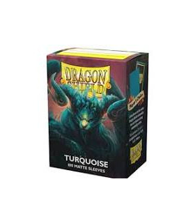 Fundas Standard Matte Turquesa Atebeck (100 fundas) Dragon Shield.