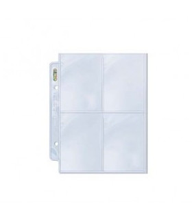 Ultra Pro - Platinum Pocket Pages 4-Pocket Platinum Page for Mini 2-Ring