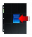 Ultra Pro - Platinum Pocket Pages 18-Pocket Platinum Side Load Page Black